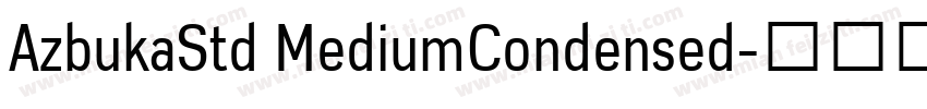AzbukaStd MediumCondensed字体转换